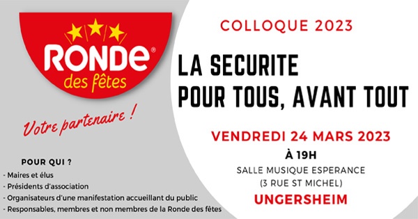 Colloque 2023 : La Sécurité pour tous, avant tout